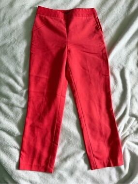 Express Coral-Red Dress Pants